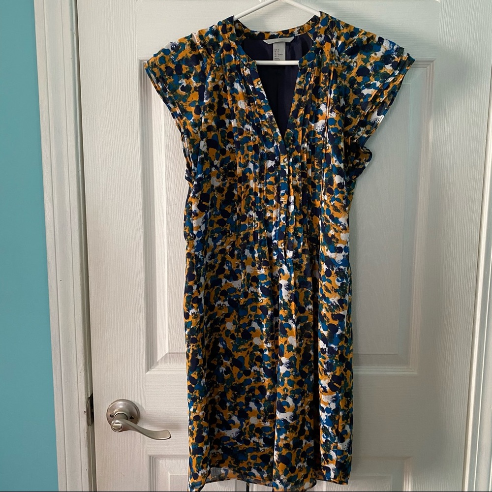 EUC blue and yellow dress
